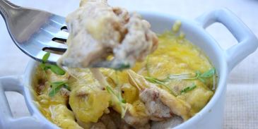 жюльен с курицей и лисичками