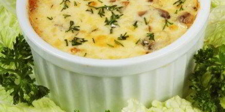 Рецепт жюльена с ветчиной и грибами